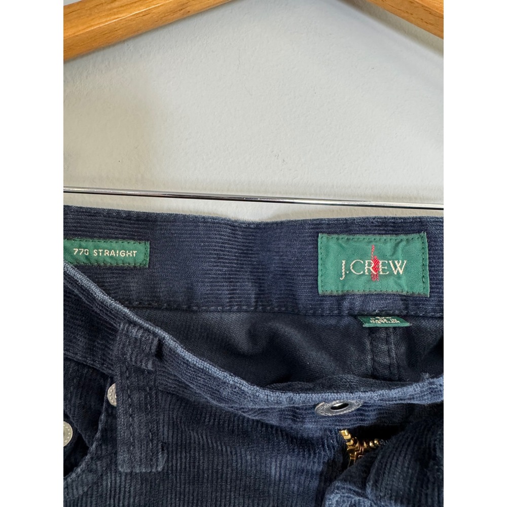 J.Crew 770 Straight Corduroy Pants Mens 29x32 Navy Blue Vintage Style - Picture 3 of 9